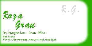 roza grau business card