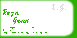 roza grau business card